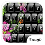 emoji keyboard glass blackflow android application logo